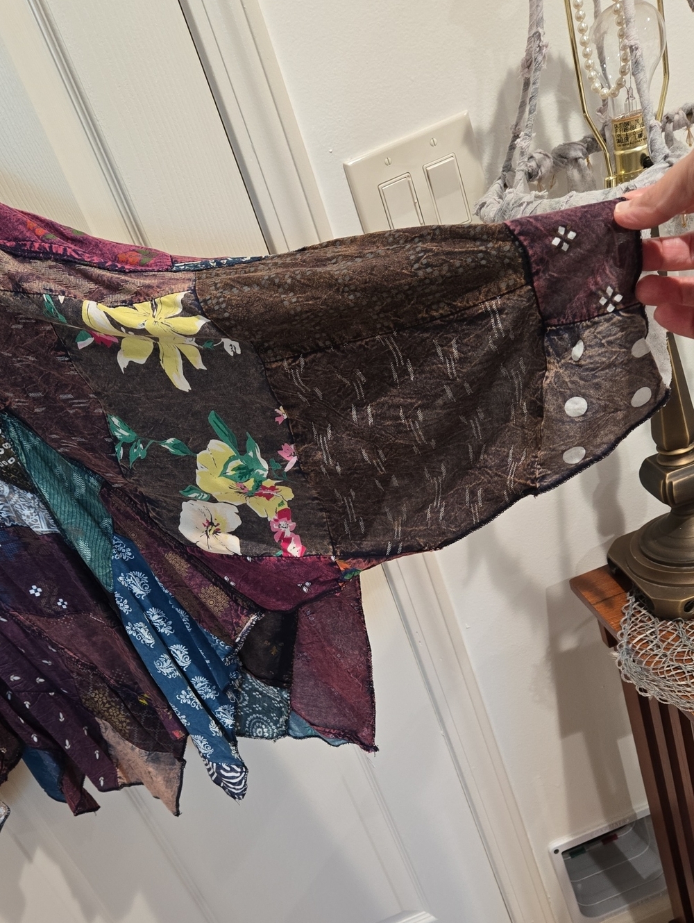 Jaded Gypsy Patchwork Skirt Size L/XL - Picture 7 of 10